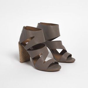 See By Chloe Dania Taupe Cork Heels Size 36.5